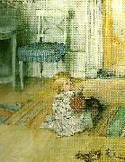 Carl Larsson pontus-pontus pa golvet Germany oil painting artist